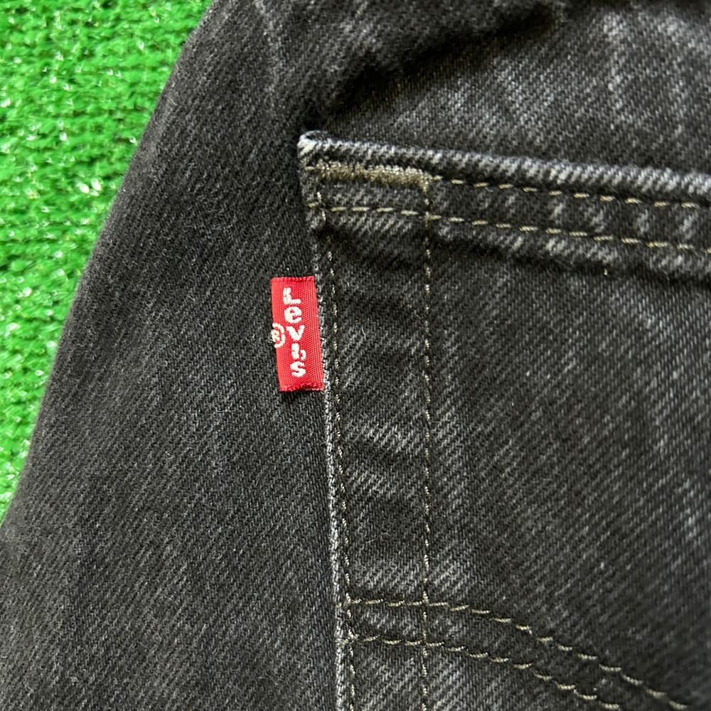 Levi 501 Original Fit Button Fly Jeans Faded Black 36x30 - Picture 9 of 13